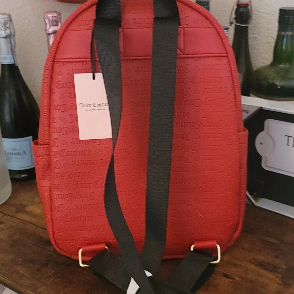 Juicy couture lipstick red deboss backpack - Picture 5 of 10